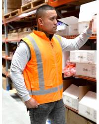 Reversible Hi-Vis Fleece Lined Safety Vest